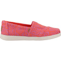 TOMS Alpargata Plus 100% Cotone Espadrillas Da Donna Con Stampa A Fiamma