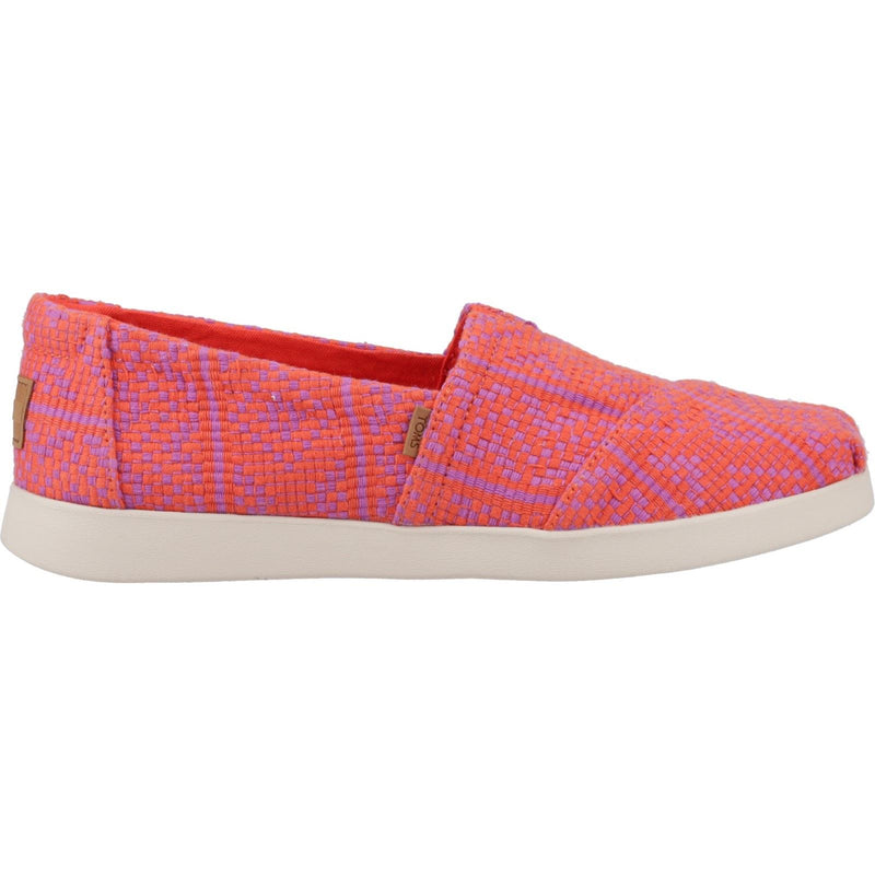 TOMS Alpargata Plus 100% Cotone Espadrillas Da Donna Con Stampa A Fiamma