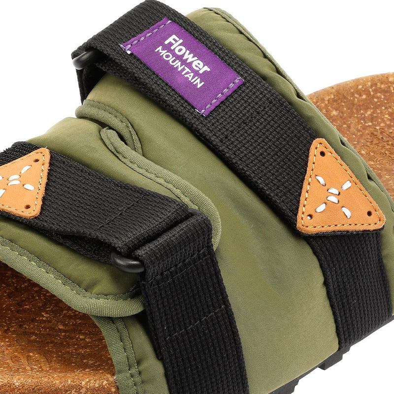 Flower Mountain Niwa Slider Nylon Verde Ciabatte