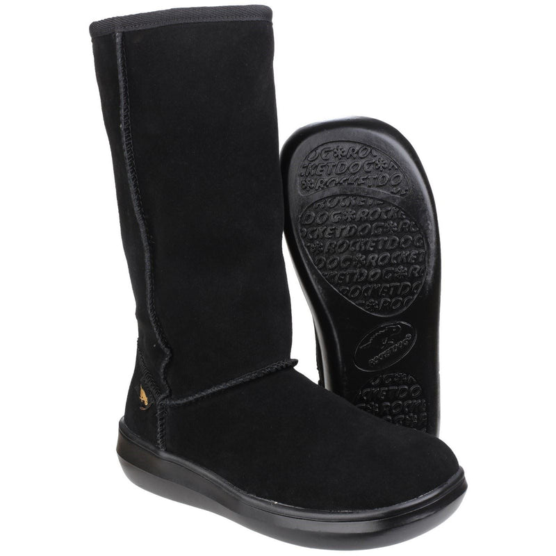 Rocket Dog Sugardaddy Stivali Da Donna In Pelle Scamosciata Neri