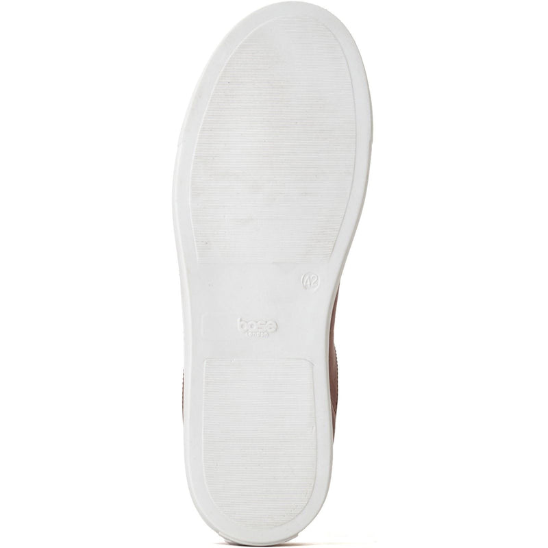 Base London Tucker Sneakers Da Uomo In Pelle Color Cuoio Bruciato