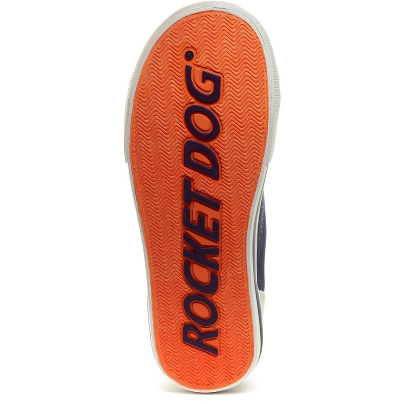 Rocket Dog Jazzin Hi Sneakers Da Donna In Cotone Blu Scuro