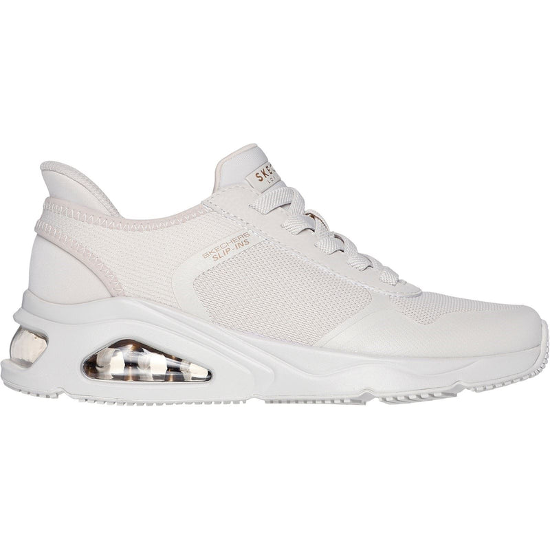 Skechers Tres-Air Uno Easy Steppers Sneakers Da Donna In Tessuto Color Panna