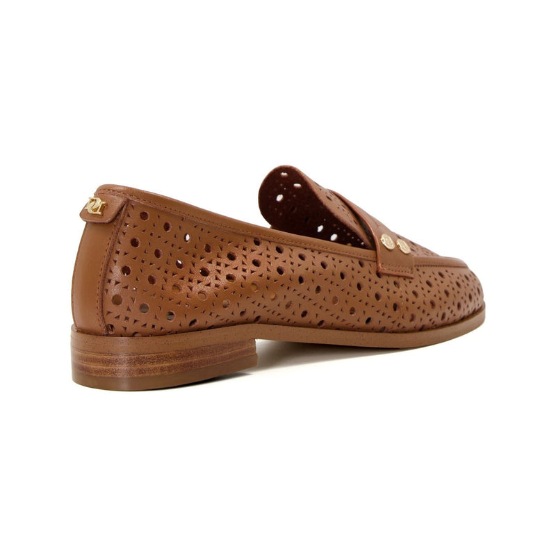 Dune Glimmered Mocassini Da Donna In Pelle Color Cuoio