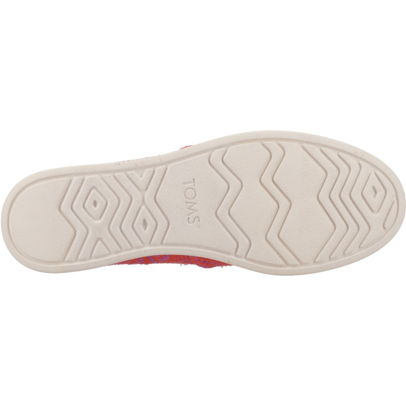 TOMS Alpargata Plus 100% Cotone Espadrillas Da Donna Con Stampa A Fiamma