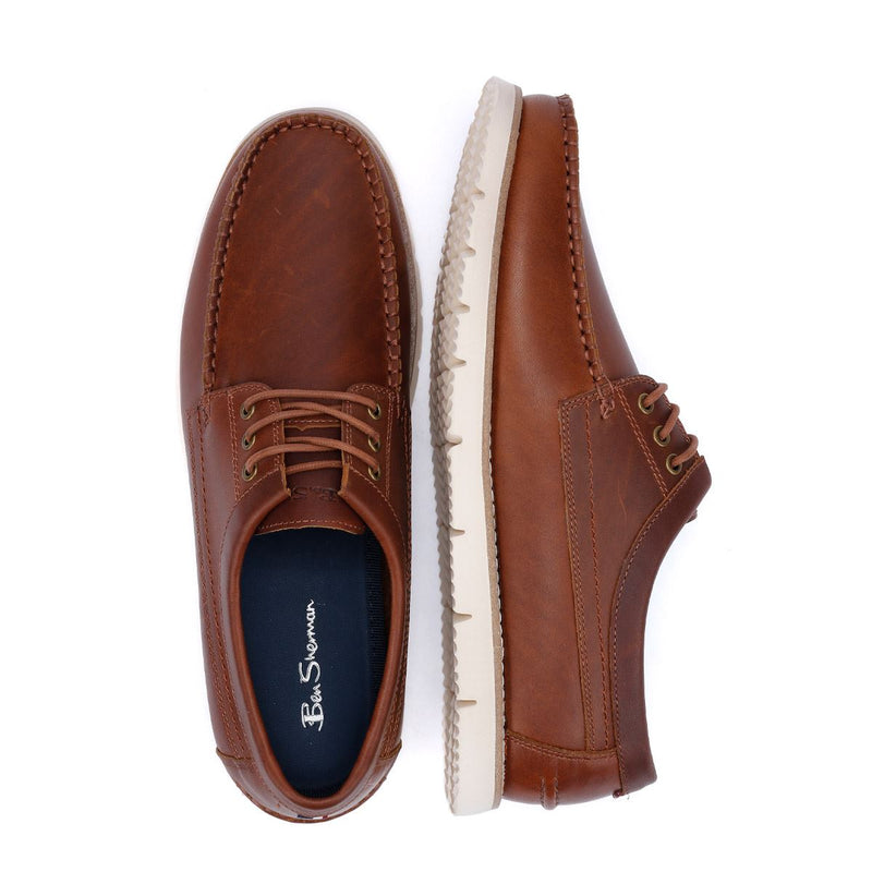Ben Sherman Soho Scarpe Stringate Marroni In Camoscio Da Uomo