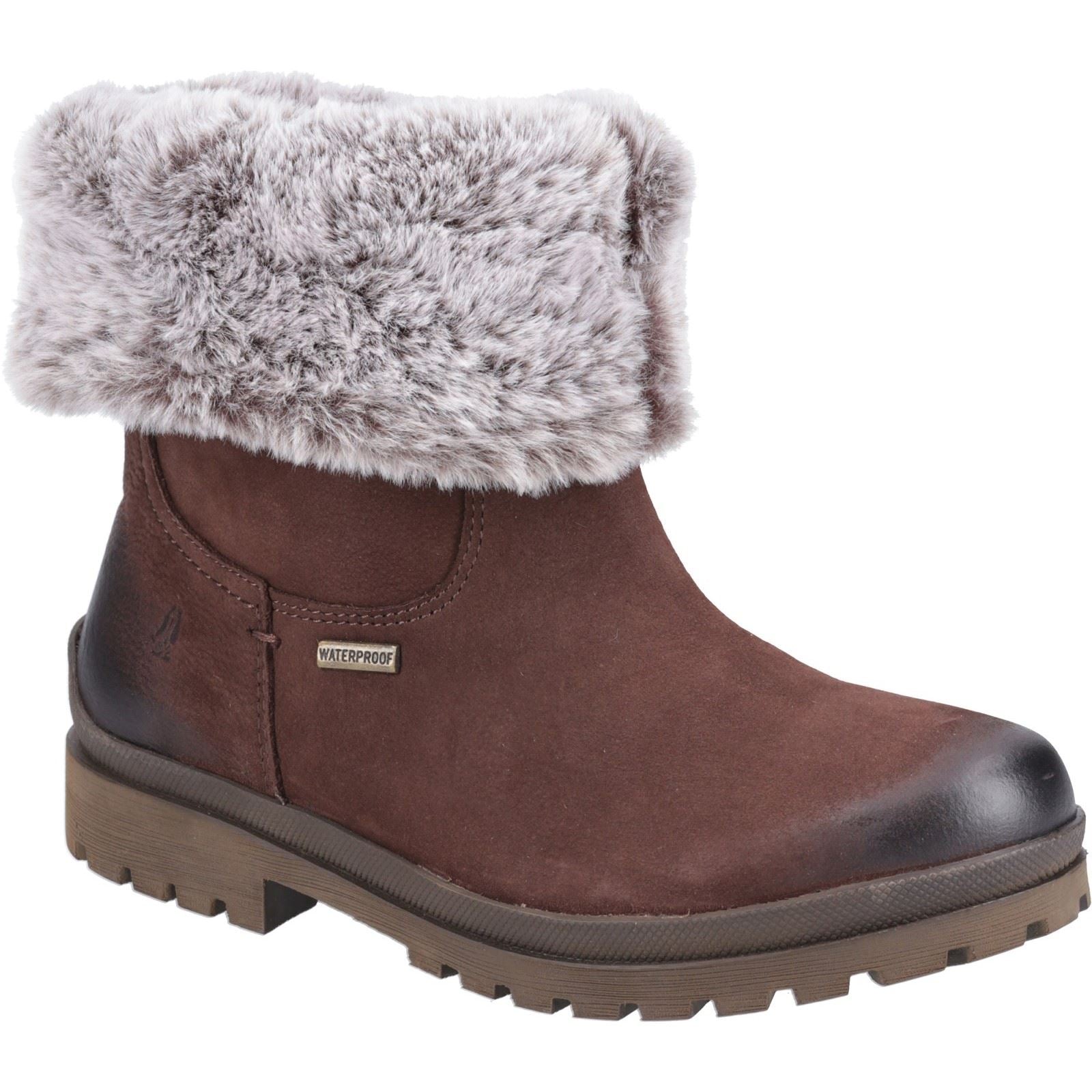 Hush Puppies Alice Stivali Da Donna Marroni In Pelle