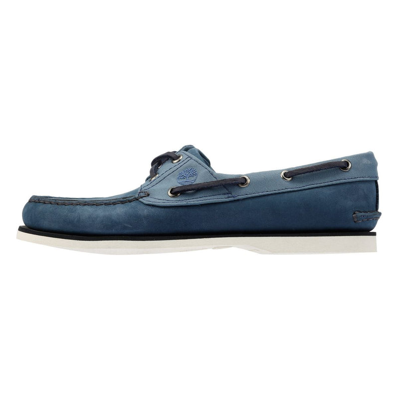 Timberland Classic 2 Eye Scarpe Stringate Blu In Pelle Da Uomo