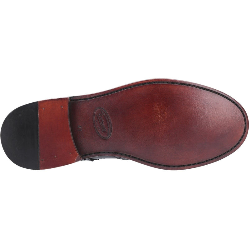 Cotswold Quenington Scarpe Stringate In Pelle Da Uomo Nere