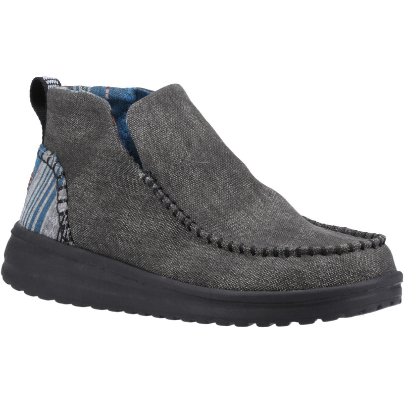 HEYDUDE Denny Stivali Neri In Cotone Da Donna