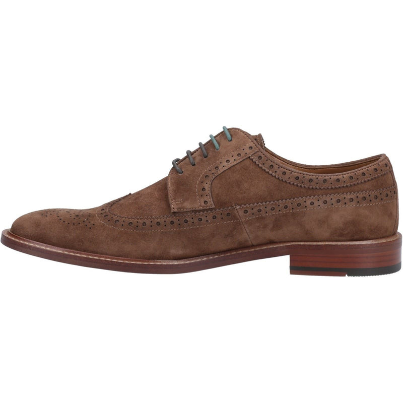 Dune Superior Scarpe Marroni Brogue In Camoscio Da Uomo