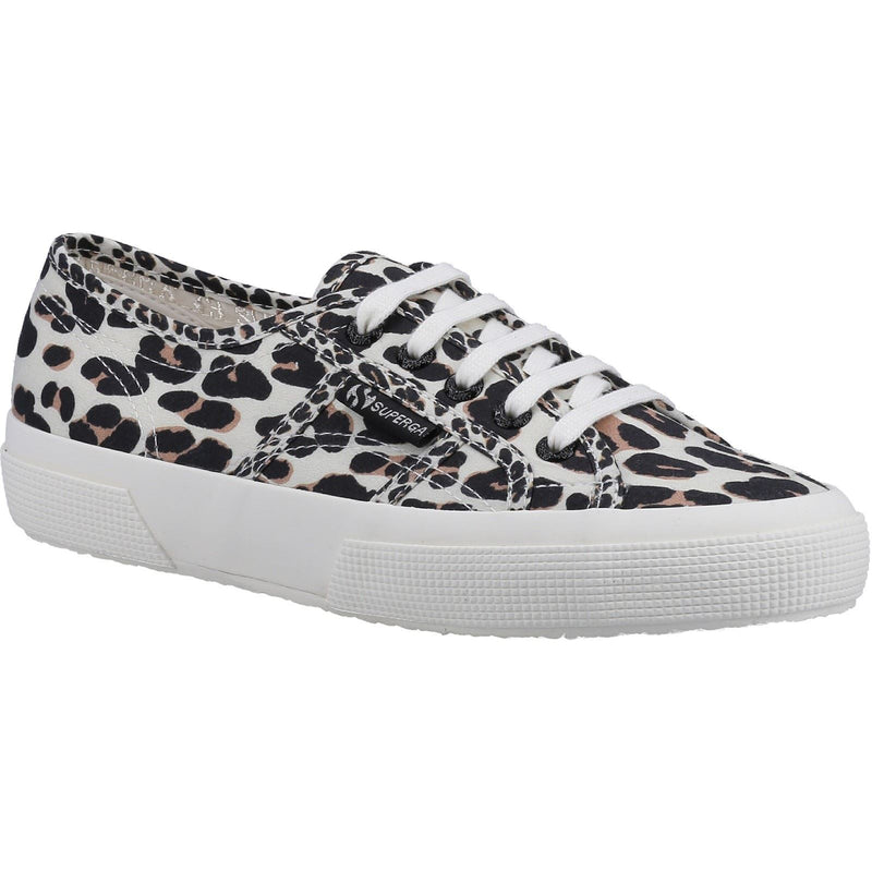 Superga 2750 Light Leopard Print Sneakers In Cotone Leggero Color Beige Chiaro Da Donna Con Stampa Leopardata.