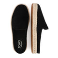 TOMS Santiago Ciabatte Nere Da Uomo In Camoscio