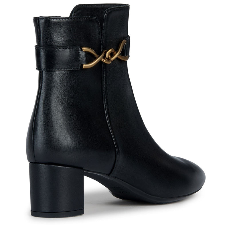 Geox D Pheby Stivali Da Donna In Pelle Nera