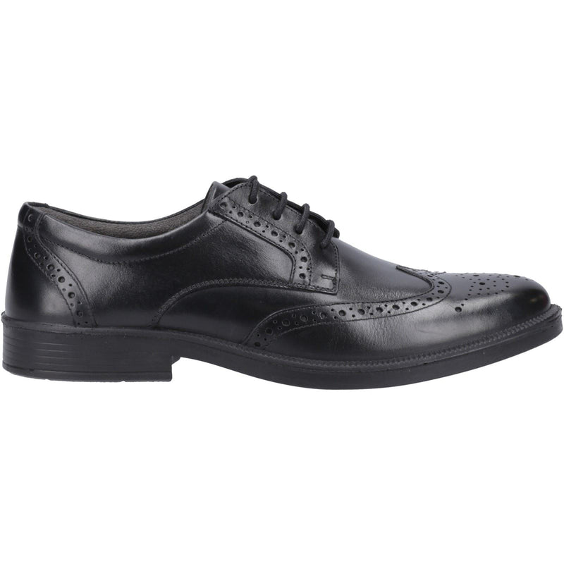 Hush Puppies Nolan Scarpe Nere In Stile Brogue In Pelle Da Uomo