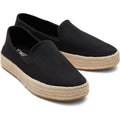 TOMS Carolina Espadrillas Nere Da Donna In 100% Cotone