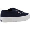 Superga 2740 Platform Sneakers Da Donna In Cotone Blu Scuro