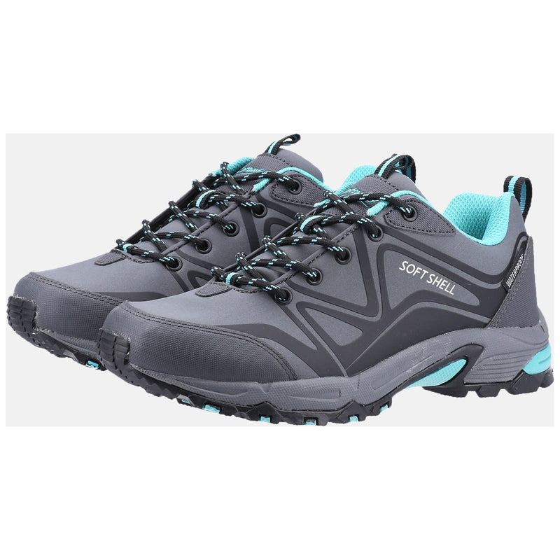 Cotswold Abbeydale Low Stivali Da Trekking Da Donna Grigi/Neri/Turchesi