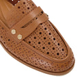 Dune Glimmered Mocassini Da Donna In Pelle Color Cuoio