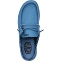HEYDUDE Wally Slip Canvas Pantofole Blu In Cotone Al 100% Da Uomo