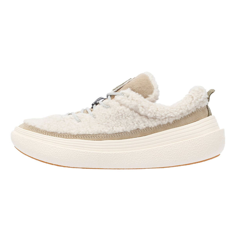 Flower Mountain Fami Teddy Sneakers Bianche In Misto Lana