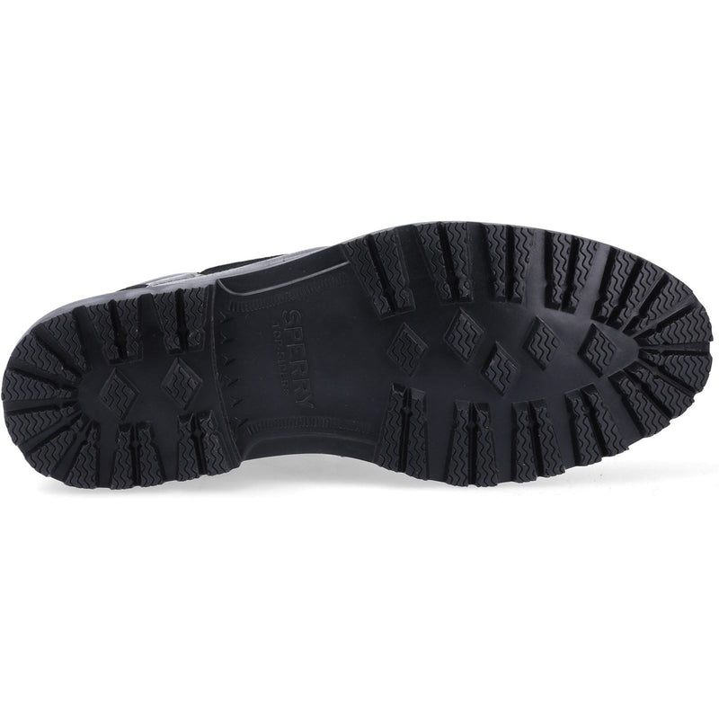 Sperry Authentic Original Lug Chukka Stivali Da Uomo In Pelle Nera