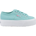 Superga 2790 Linea Up And Down Scarpe Da Ginnastica Verdi Da Donna In 100% Cotone