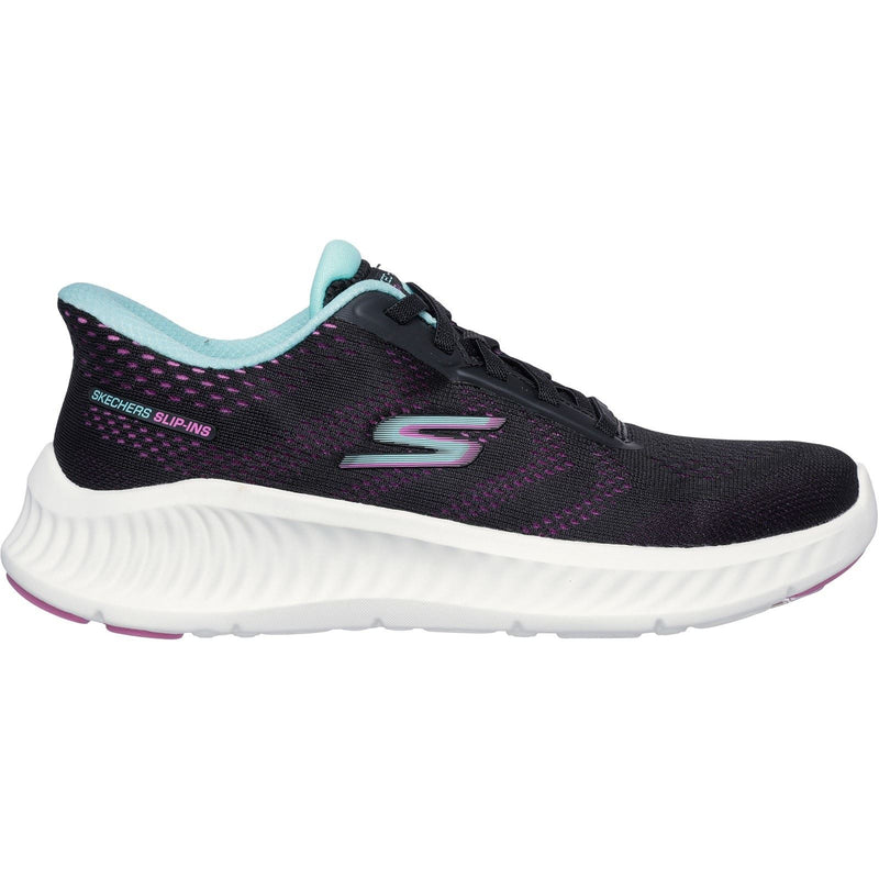 Skechers Go Walk Now Khloe Scarpe Da Ginnastica Nere/Viola Da Donna In Tessuto