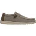 HEYDUDE Wally Sox Scarpe Da Barca Beige In Similpelle Da Uomo