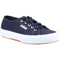 Superga 2750 Cotu Classic Sneakers Da Donna In 100% Cotone Blu Marino/Bianche.