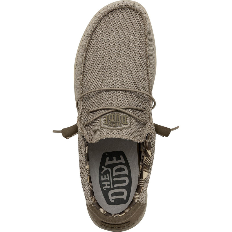 HEYDUDE Wally Sox Scarpe Da Barca Beige In Similpelle Da Uomo