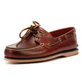 Timberland Classic 2 Eye Scarpe In Pelle Marrone Con Lacci Da Uomo