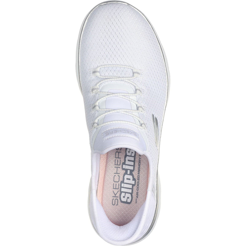 Skechers Summits Diamond Dream Calzature Da Ginnastica Bianche/Argento Da Donna