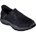 Skechers Respected Elgin Scarpe Da Mocassino Nere In Pelle Da Uomo