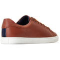 Base London Tucker Sneakers Da Uomo In Pelle Color Cuoio Bruciato
