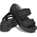 Crocs Brooklyn Sandali Neri Da Donna In Termoplastica