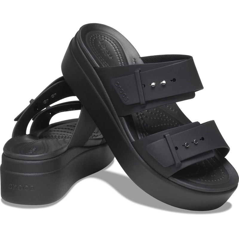Crocs Brooklyn Sandali Neri Da Donna In Termoplastica