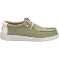 HEYDUDE Wally Coastline Scarpe Da Barca In Tessuto Color Oliva Da Uomo