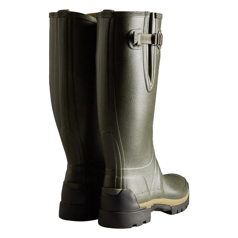 Hunter Balmoral Adjustable Stivali Di Gomma Verde Scuro Wellington
