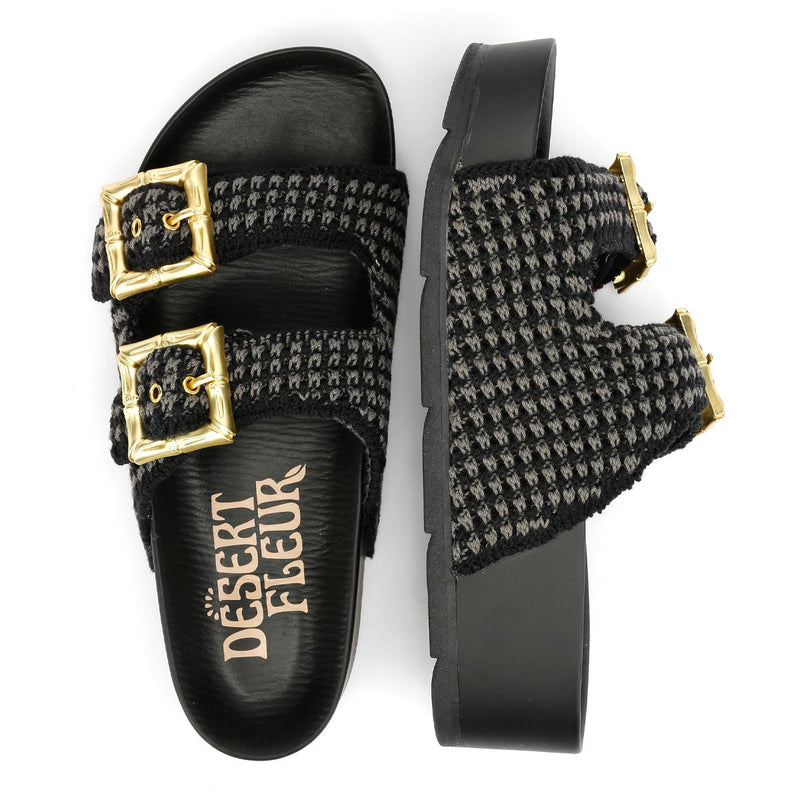Desert Fleur Super Sandali Neri Da Donna