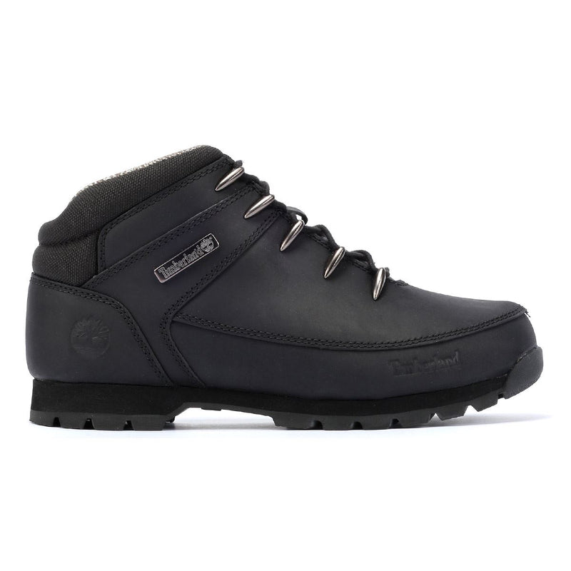 Timberland Euro Sprint Mid Lace Premium Stivali Da Uomo In Pelle Nera