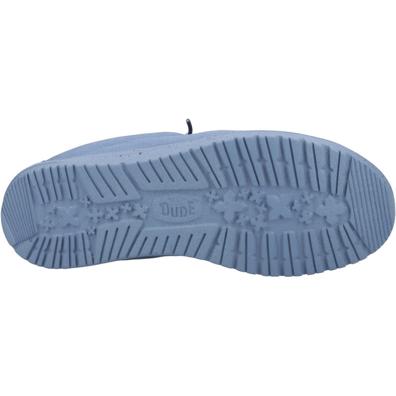 HEYDUDE Wally Slip Canvas Pantofole Blu In Cotone Al 100% Da Uomo