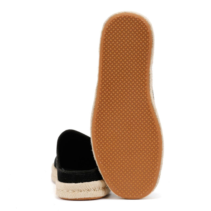 TOMS Santiago Ciabatte Nere Da Uomo In Camoscio