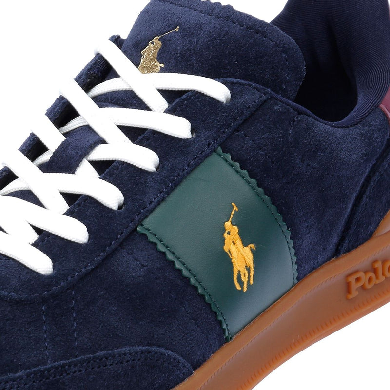 Ralph Lauren Heritage Area Sneakers Blu Da Uomo In Camoscio