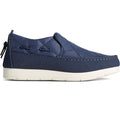 Sperry Moc-Sider Scarpe Mocassino Da Donna In Camoscio Blu Scuro.