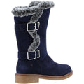 Hush Puppies Megan Stivali Da Donna In Camoscio Blu Scuro