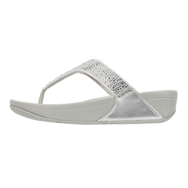 FitFlop Lulu Crystal Mix Sandali Argento Da Donna