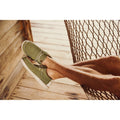 HEYDUDE Wally Coastline Scarpe Da Barca In Tessuto Color Oliva Da Uomo