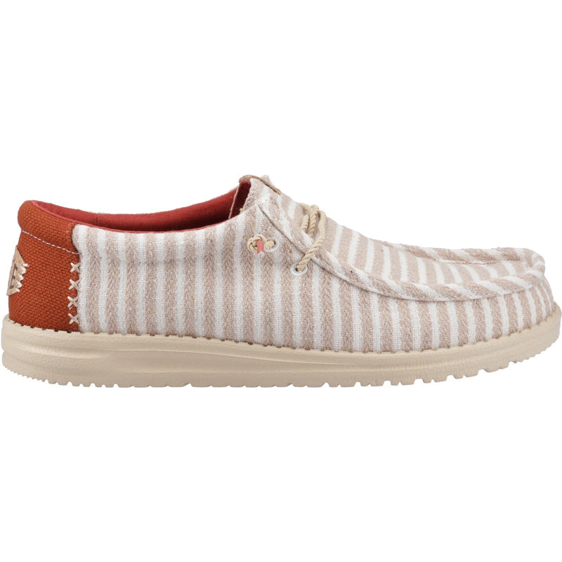 HEYDUDE Wally Resort Scarpe Mocassino Rosse Multi/Chili In Misto Poliestere Da Uomo