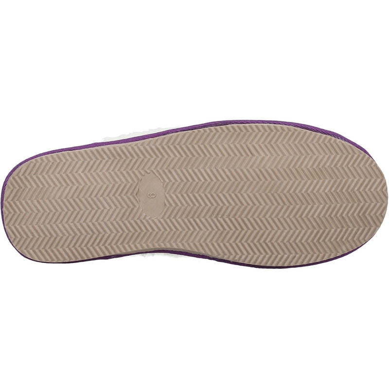 Hush Puppies Arianna Pantofole Viola Da Donna In Camoscio